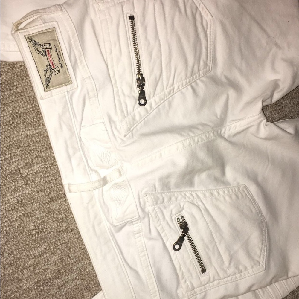 White robins jeans
